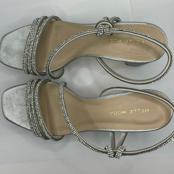 Pelle Moda Blue Strappy Heels - Picture 3 of 5